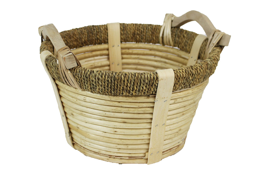 Rattan Basket W/Handle