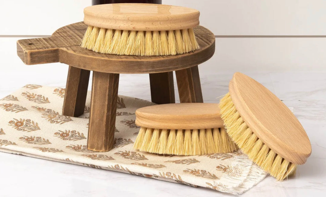 Wood Handle Veggie Scrubber