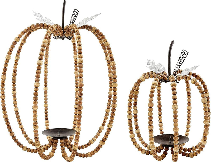 Beaded Pumpkin Lantern
