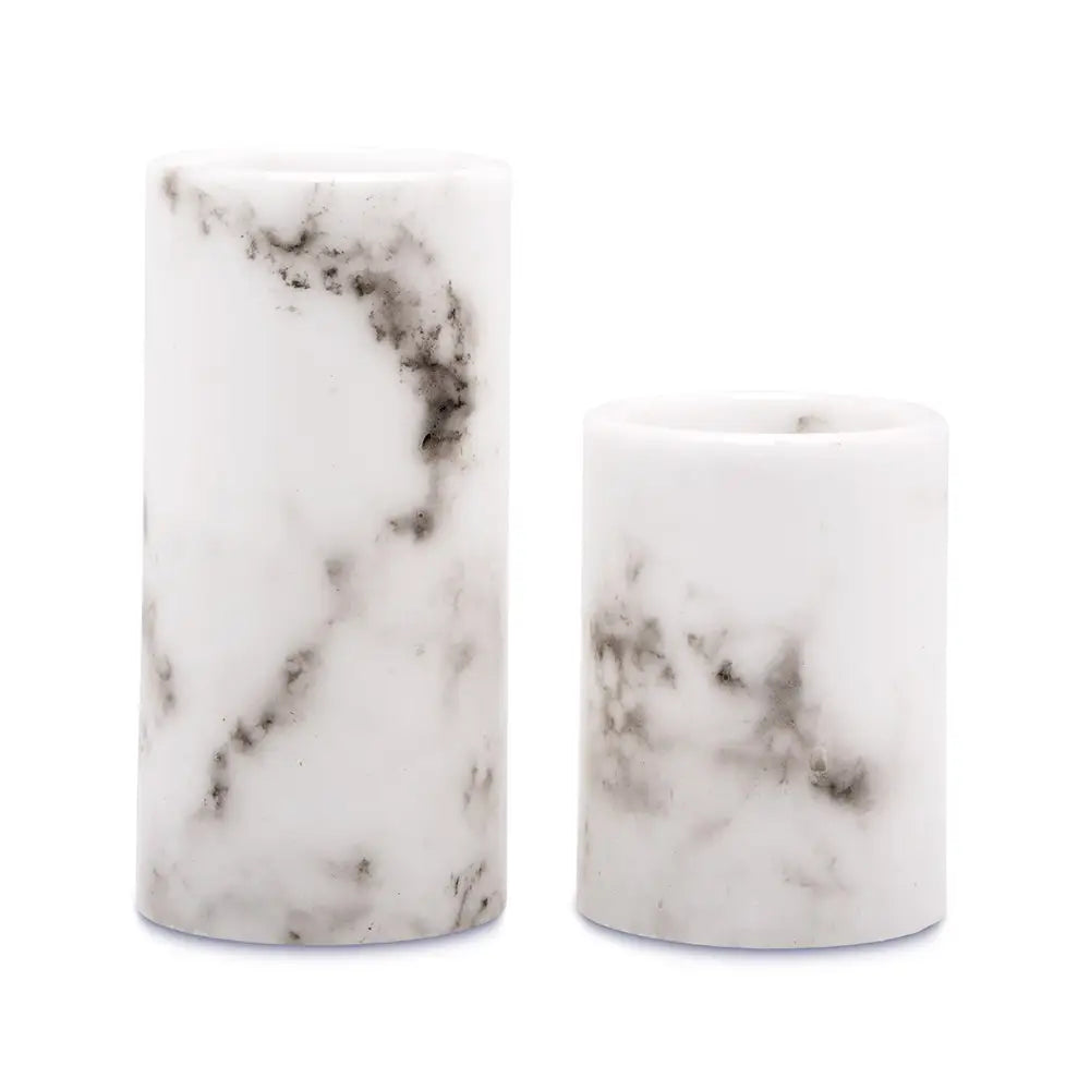 Artificial Flameless LED Marble Pillar Candle