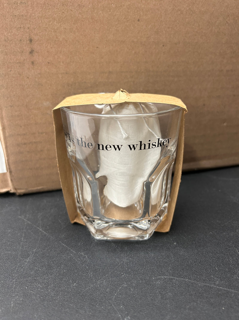 Whiskey Glass and Stone Set