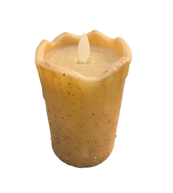 Coloured Specked Flameless Candle