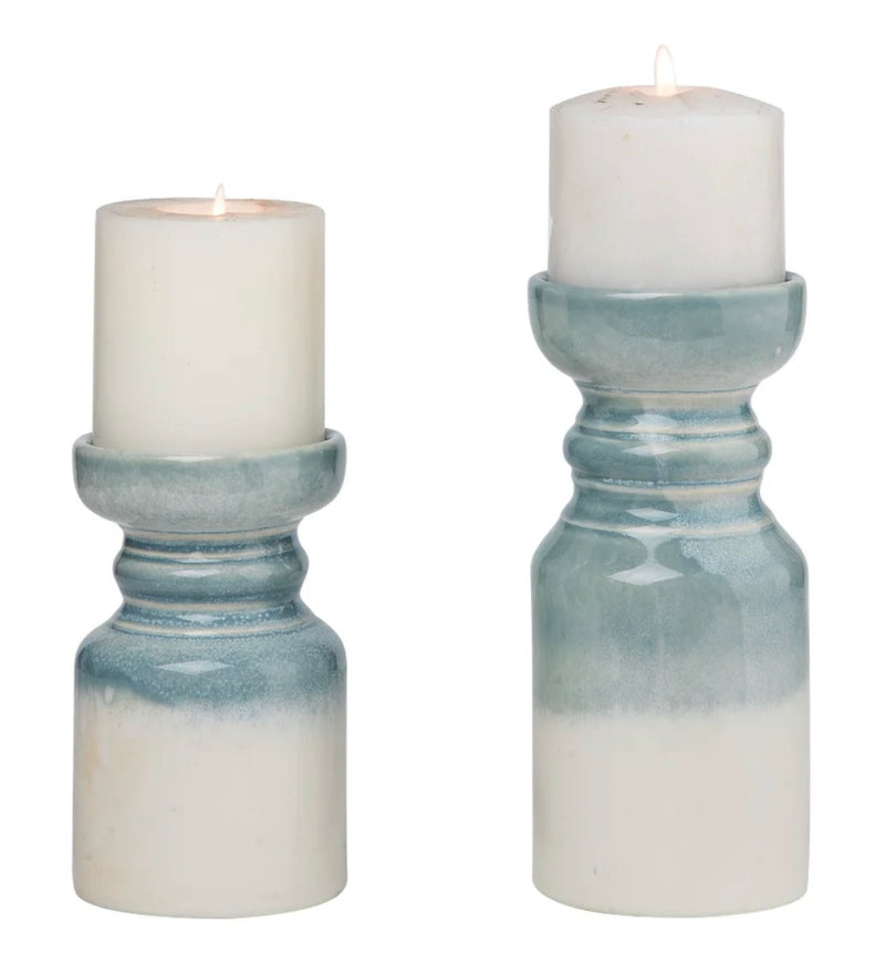 Stoneware Ombré Candle Holder