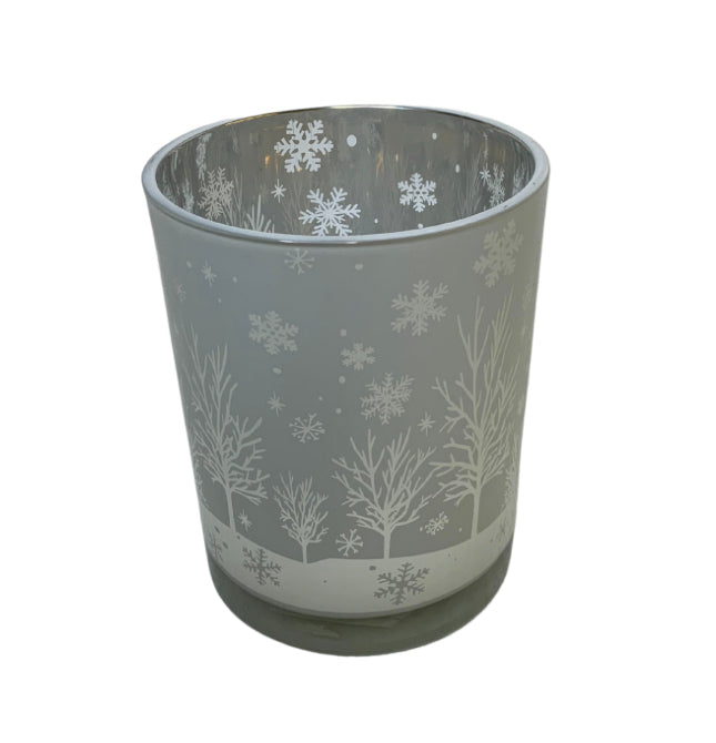 Large Snowflake Glass Jar