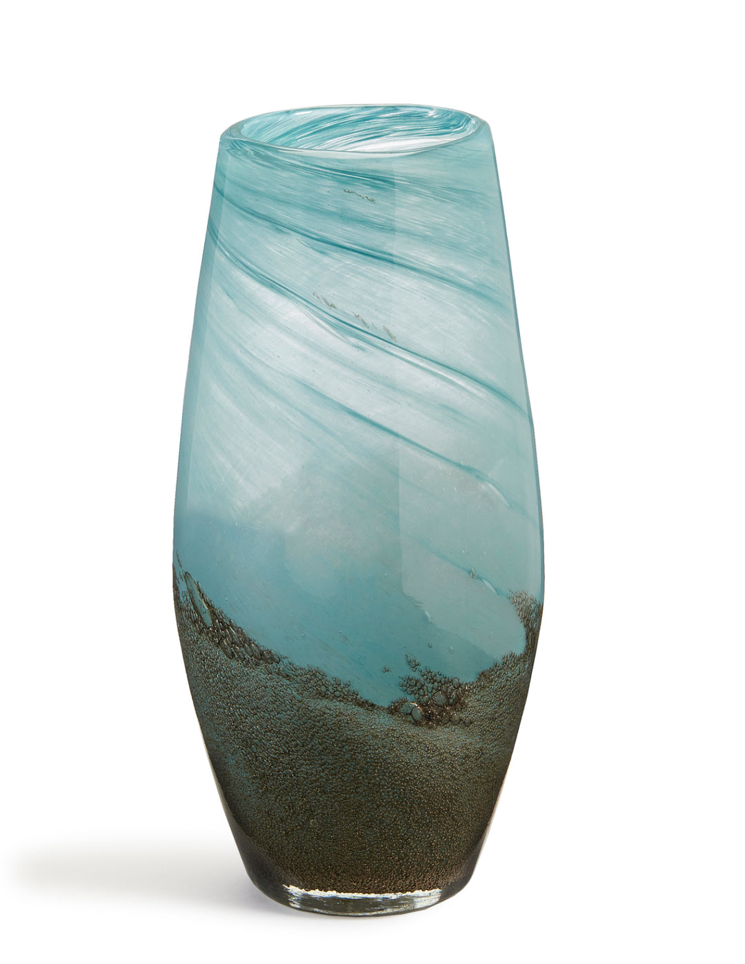 Decorative Blue & Coffee Vase - Small