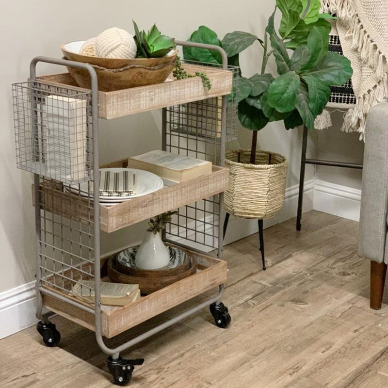 Wood/Metal 3 Tiered Caddy