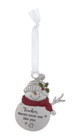 Swirl Snowman Ornament