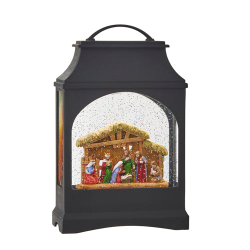 Nativity Lighted Water Lantern