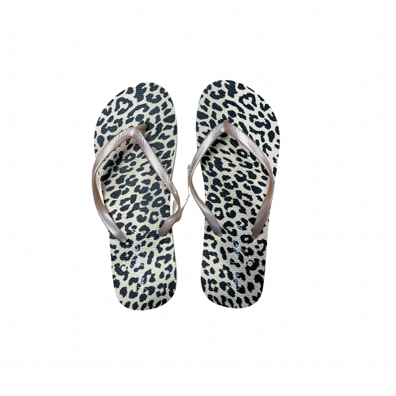 Leopard Flip Flops