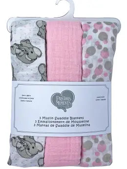 Elephant Muslin Swaddle Blankets