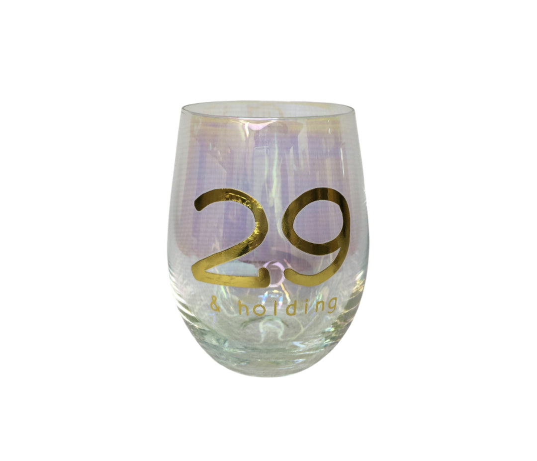 29 & Holding Wine Glass