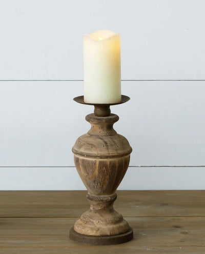 Vintage Wooden Candle Holder
