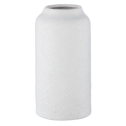 Textured White Vase