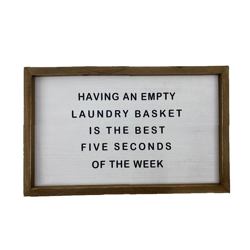 Laundry Basket Sign