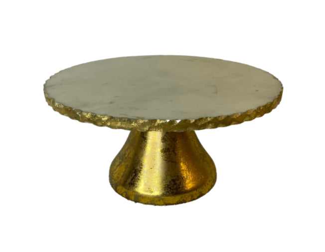 Marble Gold Pedestal Stand