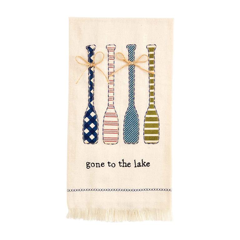 Gone To The Lake Appliqué Towel