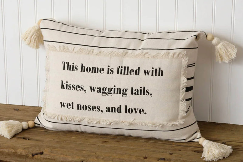 Kisses & Wagging Tails Pillow