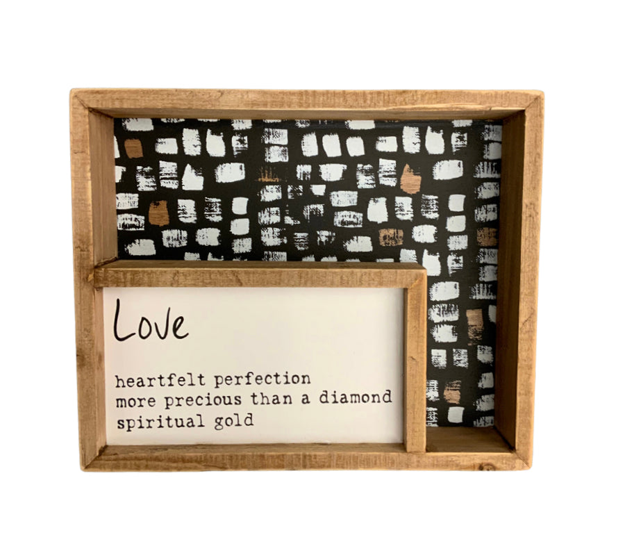 Love insert Box Sign