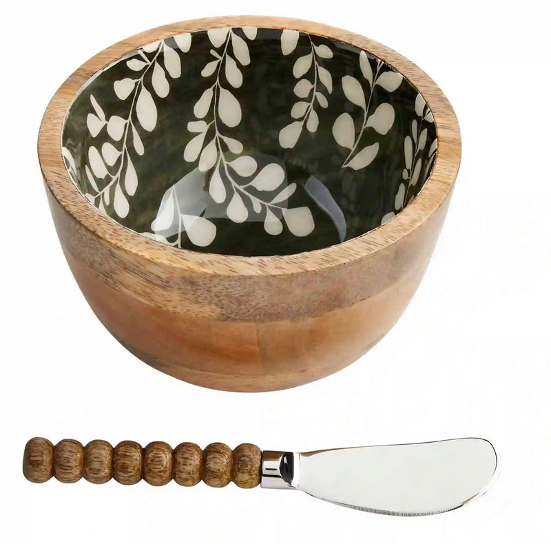 Green Leaf Enamel Dip Set