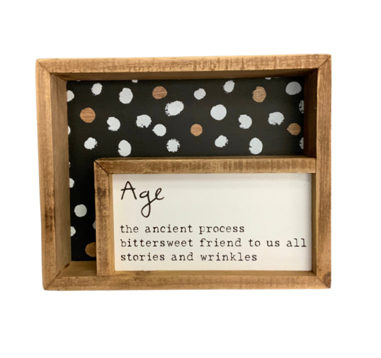 Age Insert Box Sign