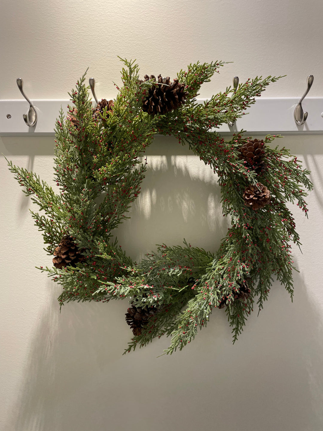 Cedar,Pincone & Berry Wreath