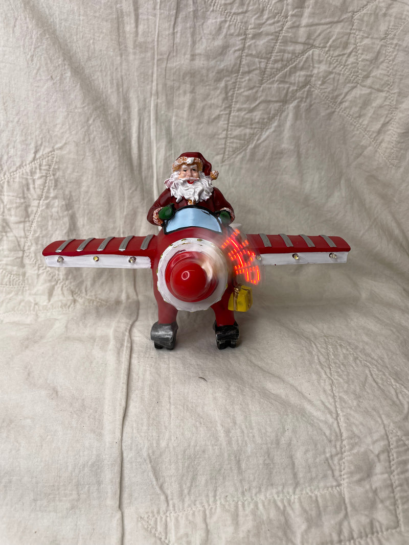 Santa Plane Light Up With Word
