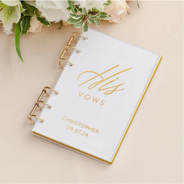 Clear Acrylic Vow Pocket Notebook