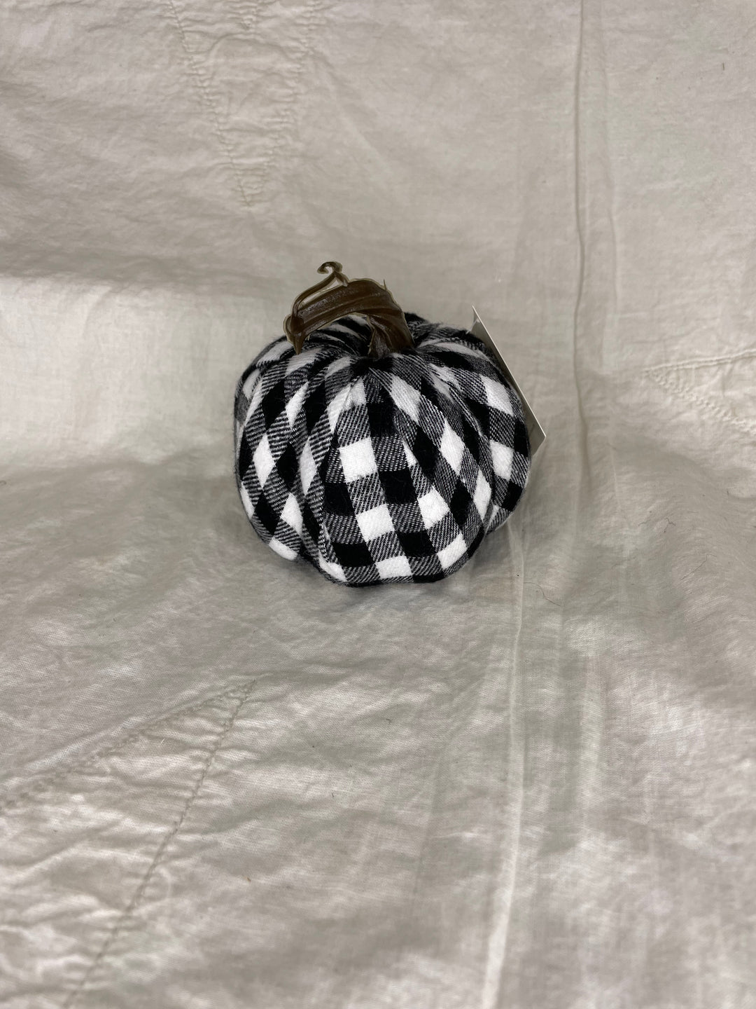 Mini Plaid Pumpkin