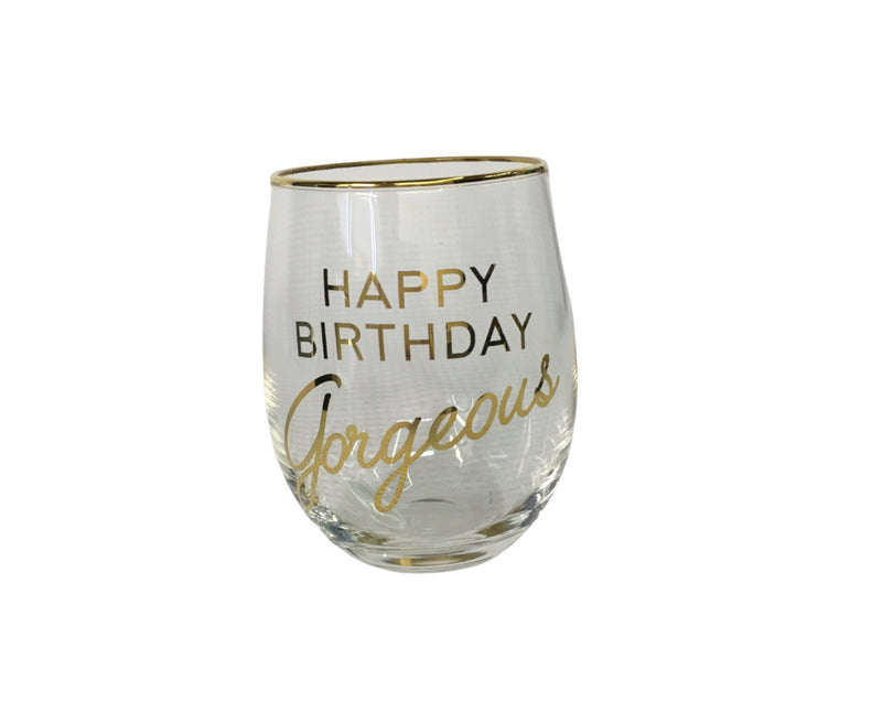 Birthday Gorgeous Wine Glass