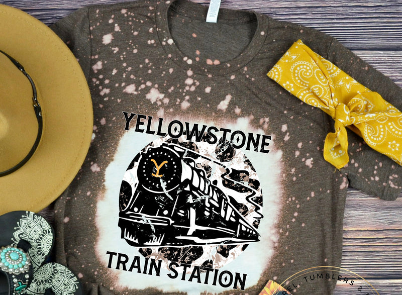Yellowstone Train Station Tee