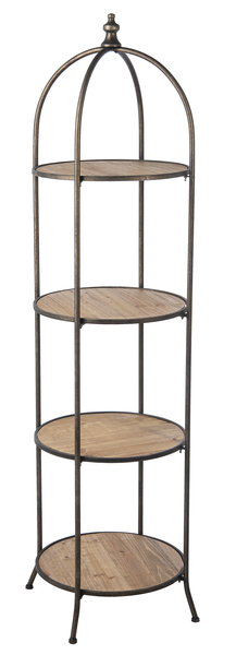 Round Four Tier Plant Stand
