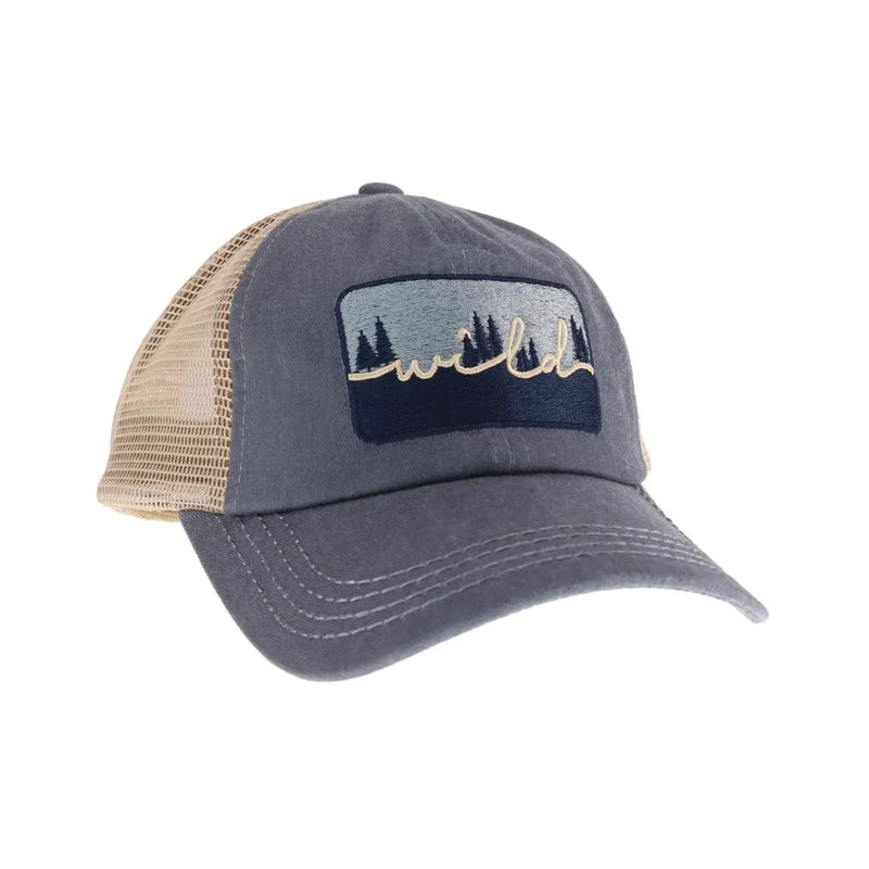 Embroidered Wild Patch C.C High Pony Ball Cap
