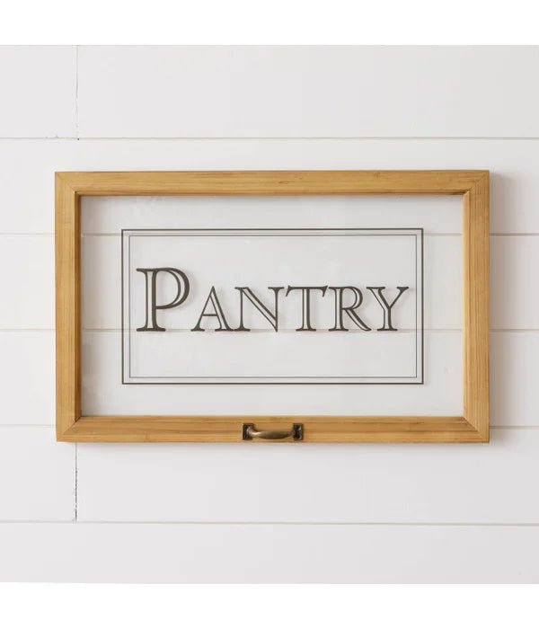 Pantry Window Sign