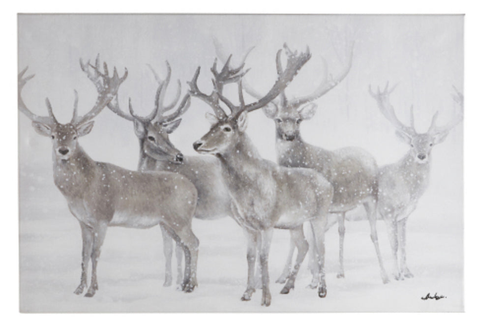 Bucks Printed Canvas 24X36in