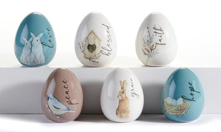 Ceramic Egg Ornaments