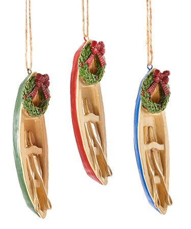 Canoe Ornaments