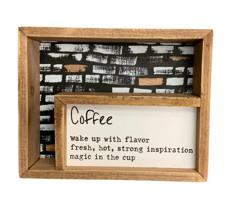 Coffee insert Box Sign