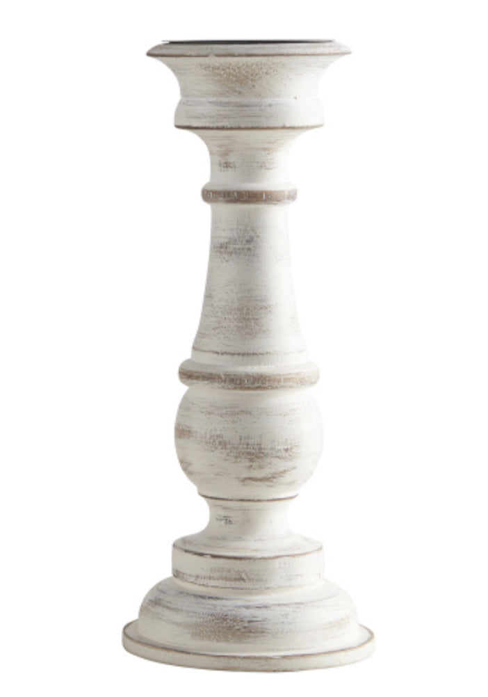 White Candle Holder