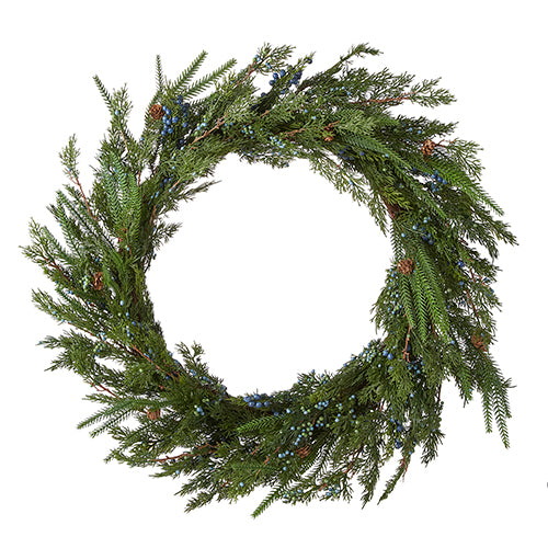 Iced Pine & Juniper Wreath