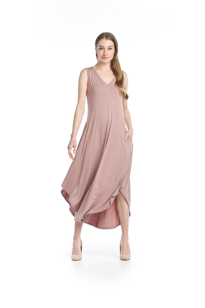 Soft Stretchy Maxi Dress W/Pockets