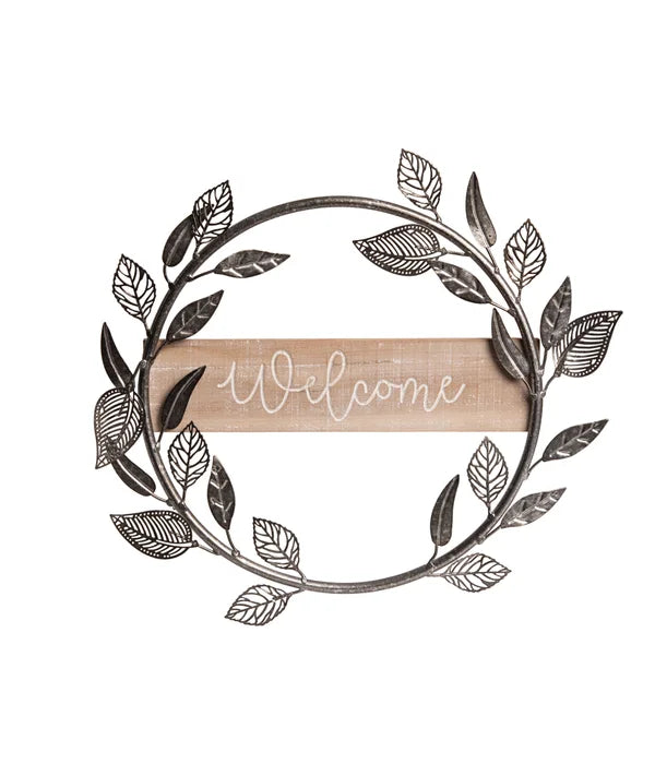 Metal Welcome Wreath