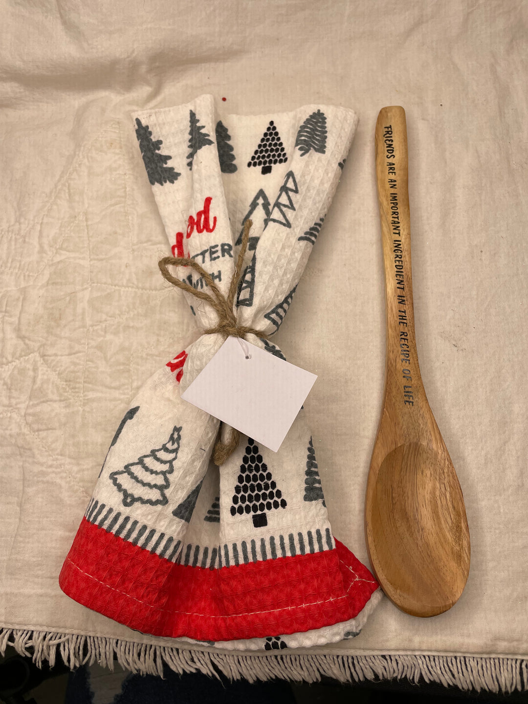 Tea Towel & Spoon Set