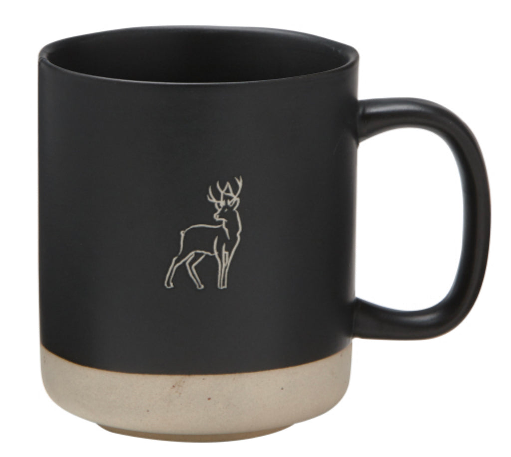 Black Stoneware Mug