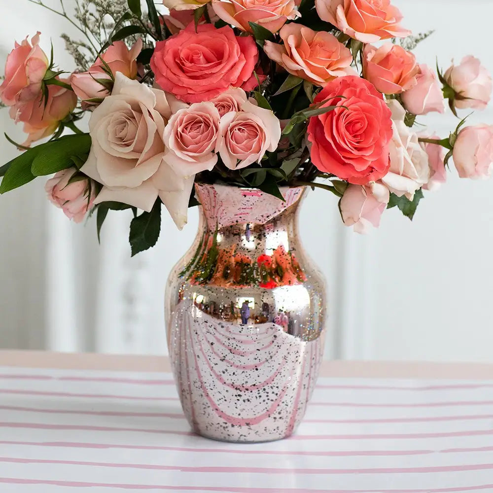 Mercury Glass Flower Vase