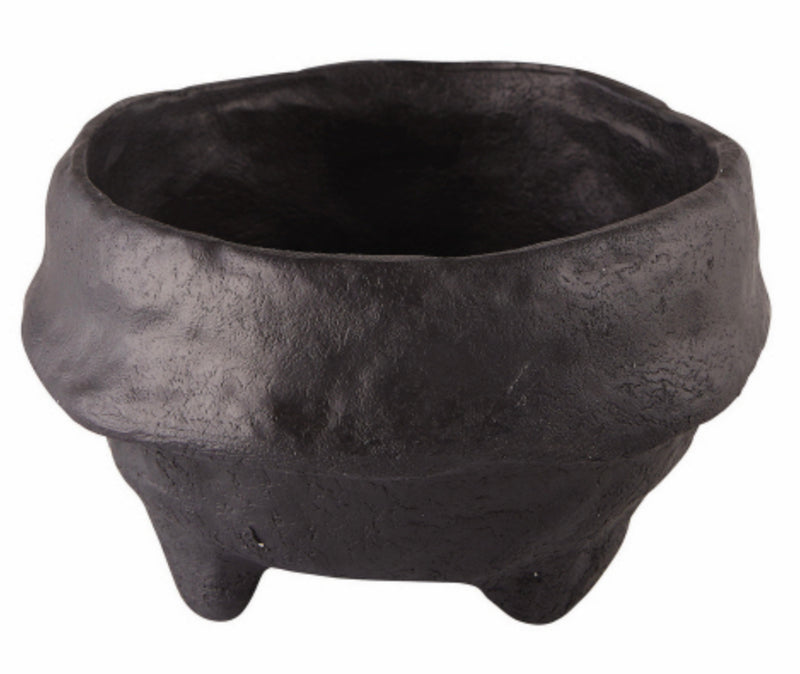 Paper Mache Bowl Black
