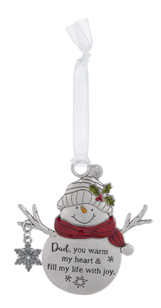 Swirl Snowman Ornament