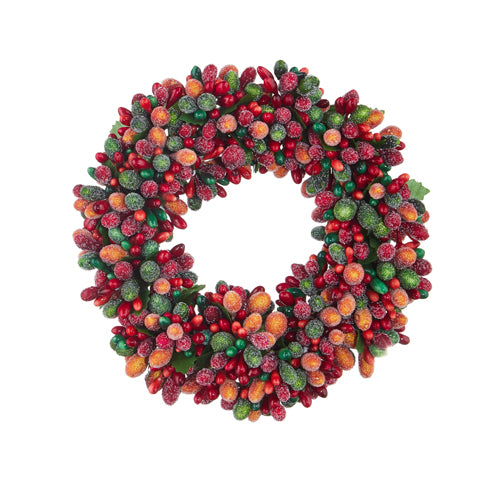 Beaded Berry Candle Ring