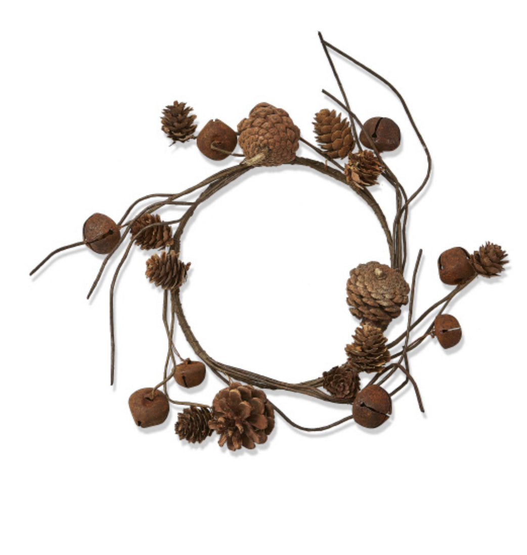 Pinecone & Bell Wreath