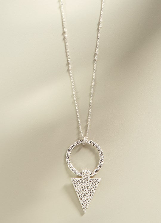 Icarus Handcrafted Necklace- Silver
