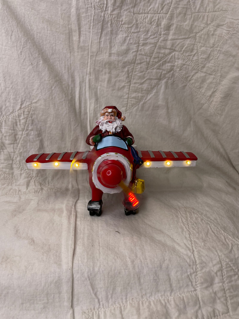 Santa Plane Light Up With Word
